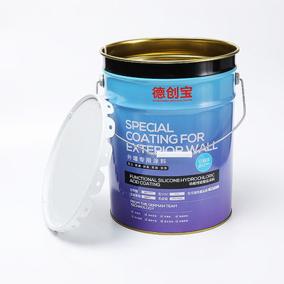 Metal Steel Adhesive Ember Kimia 20L Bulat Dengan Tutup Flore Edge