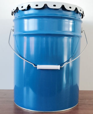 Bahan kimia Open Head Steel 5 Gallon Paint Bucket Dengan Epoxy Phenolic Lining