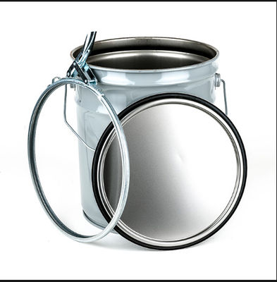 19L 5 Gallon Metal Grease Bucket Dengan UN Disetujui Lever Lock Ring Tutup