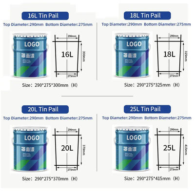 Kotak Tinta Rated UN Metal Iron Galvanized Builders Untuk Penyimpanan Tinta