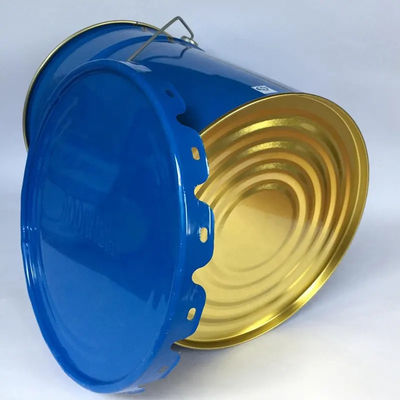 0.32-0.42mm Metal Empty 5 Gallon Paint Buckets Untuk Spikes Kereta Api
