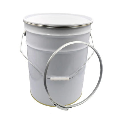 16L Printing Ink Empty Metal Bucket With Lever Lock Ring Lid