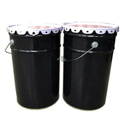 25L Bucket Cat Logam Silinder Dengan Tutup Bunga Untuk Pengemasan Cat