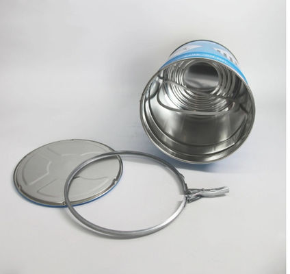 UN Rated 5 Gallon Metal Ember Untuk Tinta Dengan Lever Lock Ring Tutup