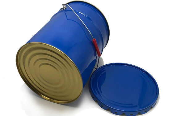 Bucket Solvent Tinplate Dengan Tutup Flore Edge UN Nomor 5 Gallon