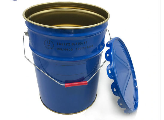 Bucket Solvent Tinplate Dengan Tutup Flore Edge UN Nomor 5 Gallon