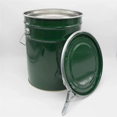 UN Rated 5 Gallon Steel Paint Bucket Dengan Lever Lock Ring Lids