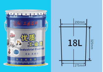 18L Tinplate Metal Paint Bucket Untuk Cat Industri