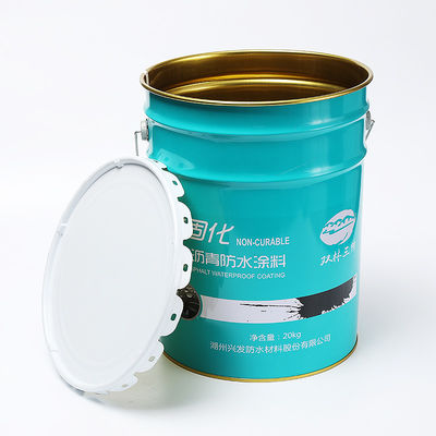 UN Rated 18L Metal Paint Bucket dengan ketahanan korosi