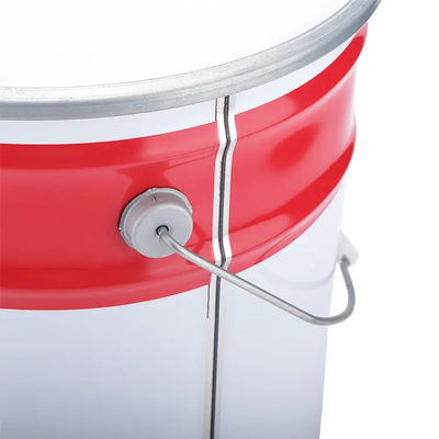 Open Head UN Nomor 24 Gauge Steel Bucket Dengan Lever Lock Ring Lid