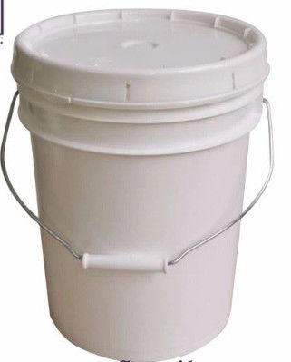Polyetilen Plastik Bucket Container 5 Gallon Densitas Tinggi Untuk Penyimpanan Lemak Pelumasan