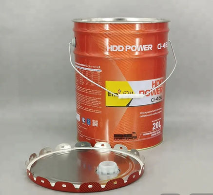 20 liter Metal Bucket Dan Tutup Buka Kepala Dengan Flexible Spouts Tutup Bunga