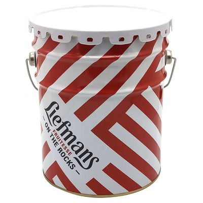 18L Metal Grease Bucket dengan Flower Edge Lids UN Disetujui