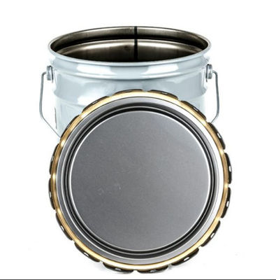 UN Disetujui Metal Grease Bucket 0.32-0.42mm Untuk Transportasi Dan Paket