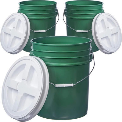 Makanan Kelas 5 Liter Plastik Bucket Container Dengan Gamma Seal Tutup