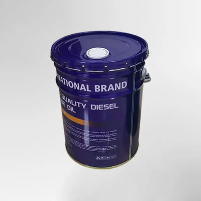 20L Metal Paint Bucket Spout Konik Tinplate Ember Dengan Tutup