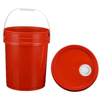 20L Bucket Cat Plastik Dengan Tutup Plastik Metal Handle Dan Tutup Datar