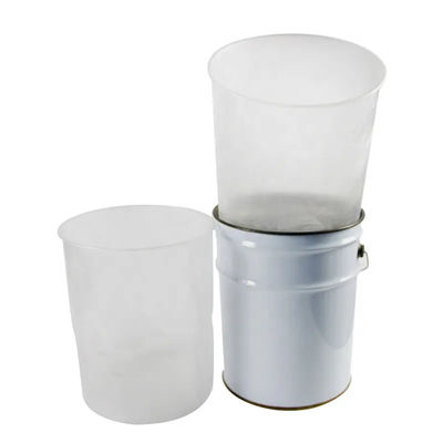 5L Powder Coating Metal Paint Bucket Black Handle Warna Putih