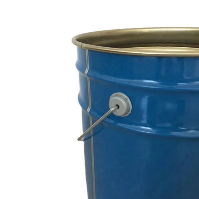 0.32-0.42mm Metal Empty 5 Gallon Paint Buckets Untuk Spikes Kereta Api