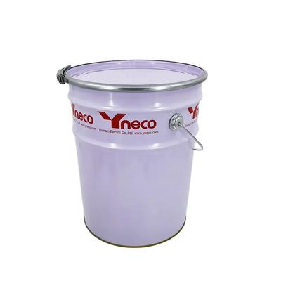 Baja 5 Gallon White Paint Bucket Dengan Lever Lock Cover