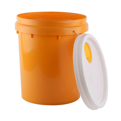 Open Head Plastic Lubricant Oil Bucket dengan Metal Bail Handle