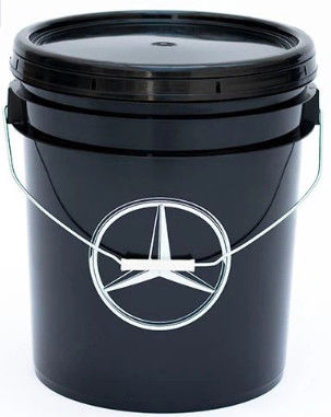 Open Head Plastic Lubricant Oil Bucket dengan Metal Bail Handle