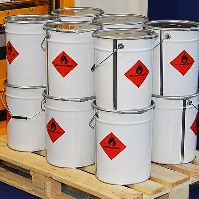 Metal 5 Gallon Paint Bucket Round untuk penyimpanan cairan mudah terbakar