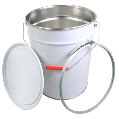 16L Printing Ink Empty Metal Bucket With Lever Lock Ring Lid
