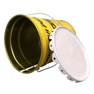 Emas Fenol dilapisi Open Head Baja Ember 1 Gallon Untuk 7 Gallon