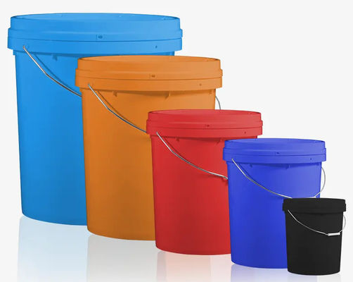 Ember Plastik Bulat Dengan Tutup 2-3mm Untuk Penyimpanan
