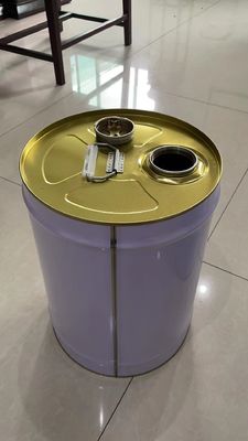 25L Tight Head Metal Bucket dengan Spout untuk Paket Bensin