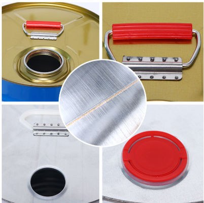 25L Tight Head Metal Bucket dengan Spout untuk Paket Bensin