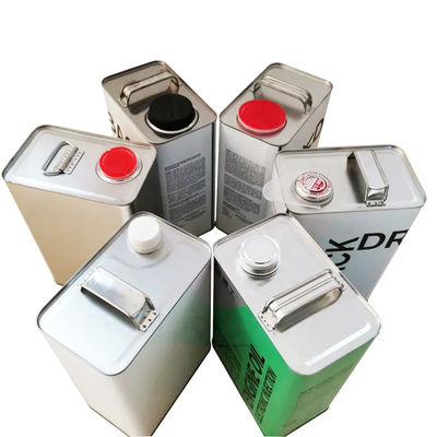 4L Tinplate Oblong Can dengan Spout untuk penyimpanan pendingin