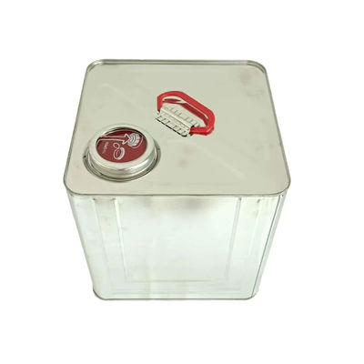 10L persegi panjang Tight Head Buil Metal Square Empty Tin Can Untuk Penghilang Dan Pengering Agen Paket