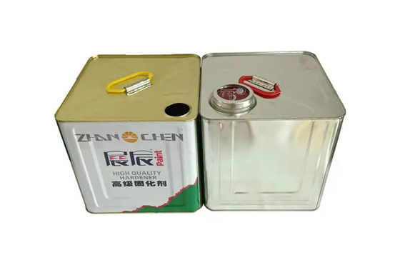 10L persegi panjang Tight Head Buil Metal Square Empty Tin Can Untuk Penghilang Dan Pengering Agen Paket