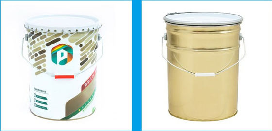 Antirust Round Excavator Paint Bucket Metal Tujuan Umum Desain yang dapat disesuaikan