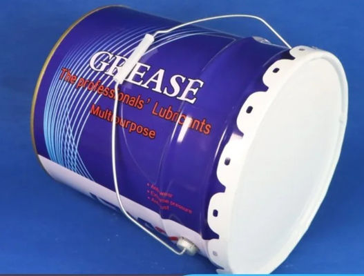 5L Sekrup Di Tutup Metal Paint Bucket Dengan Plastik Handle