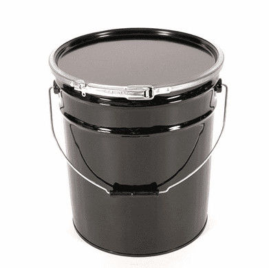 Bucket Grease Metal Bulat Dengan Gasket Karet Kapasitas 5 Gallon Untuk Penyimpanan Grease