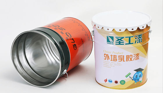 Metal Grease Bucket 5 Gallon dengan pegangan logam tahan karat