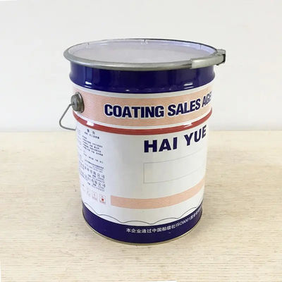 Metal Round Handle Tinplate Builders / Metal Buckets With Smooth Surface Lever Lock Ring Lid