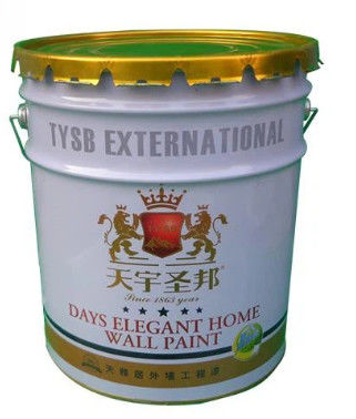 UN Disetujui 5 Gallon Paint Bucket dengan Percetakan Disesuaikan dan Tutup Gusi Gusi
