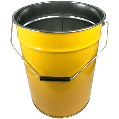 20 L Open Head Metal Bucket untuk Asphalt Packing