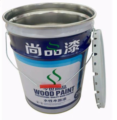 20L Metal Handle Paint Bucket dengan Gasket Karet dan Logo Khusus